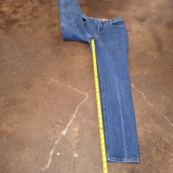 Coca-Cola Vintage 80s Women’s Straight Leg Jeans Size 12 High Rise Blue Denim - Picture 10 of 13